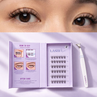 LightMi Press-On Lash Clusters Starter Kit (36 cluster Lash Tray + Applicator)